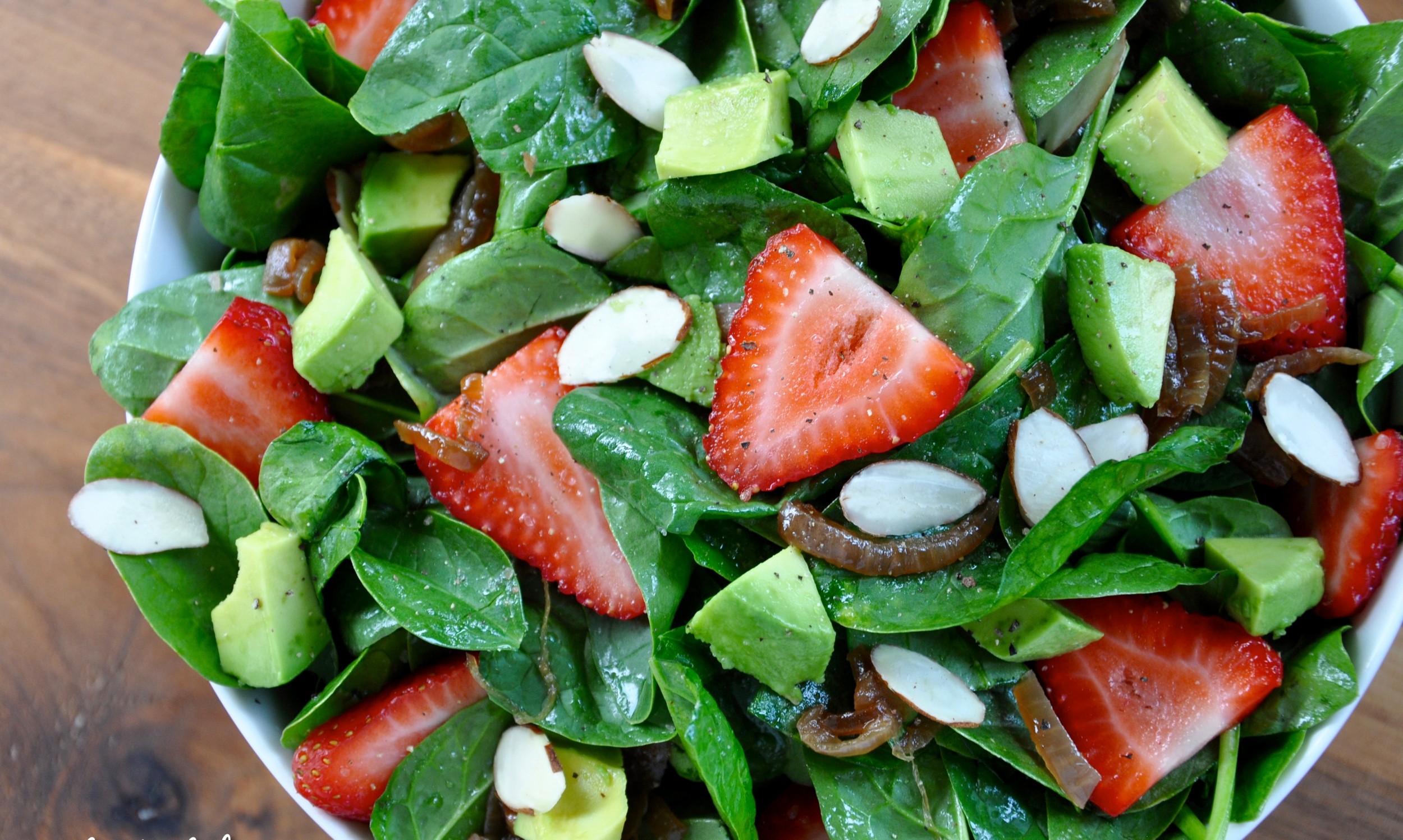 Strawberry Avocado Spinach Salad - Real Healthy Recipes