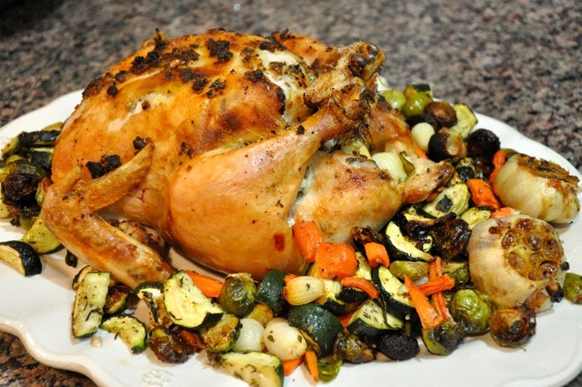 Whole Roasted Chicken and Veggies - Real Healthy Recipes