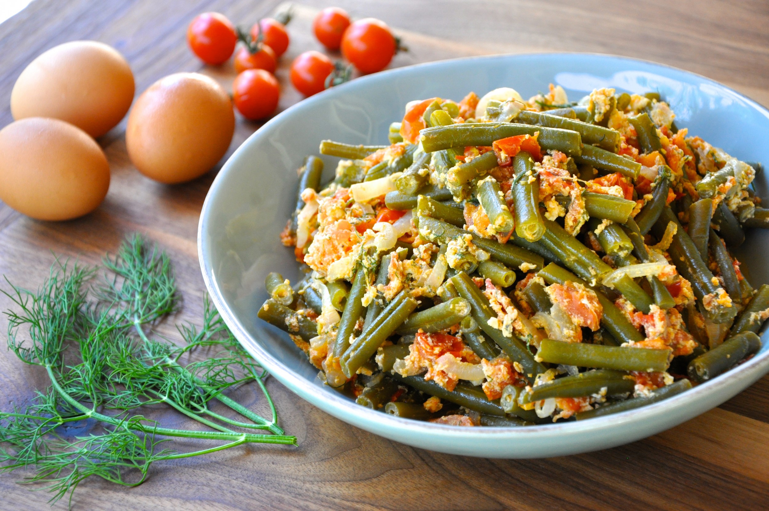 Green Beans and Eggs - Real Healthy Recipes