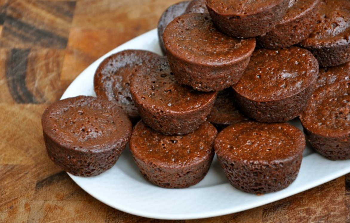 Double Chocolate Mini Brownies - Real Healthy Recipes