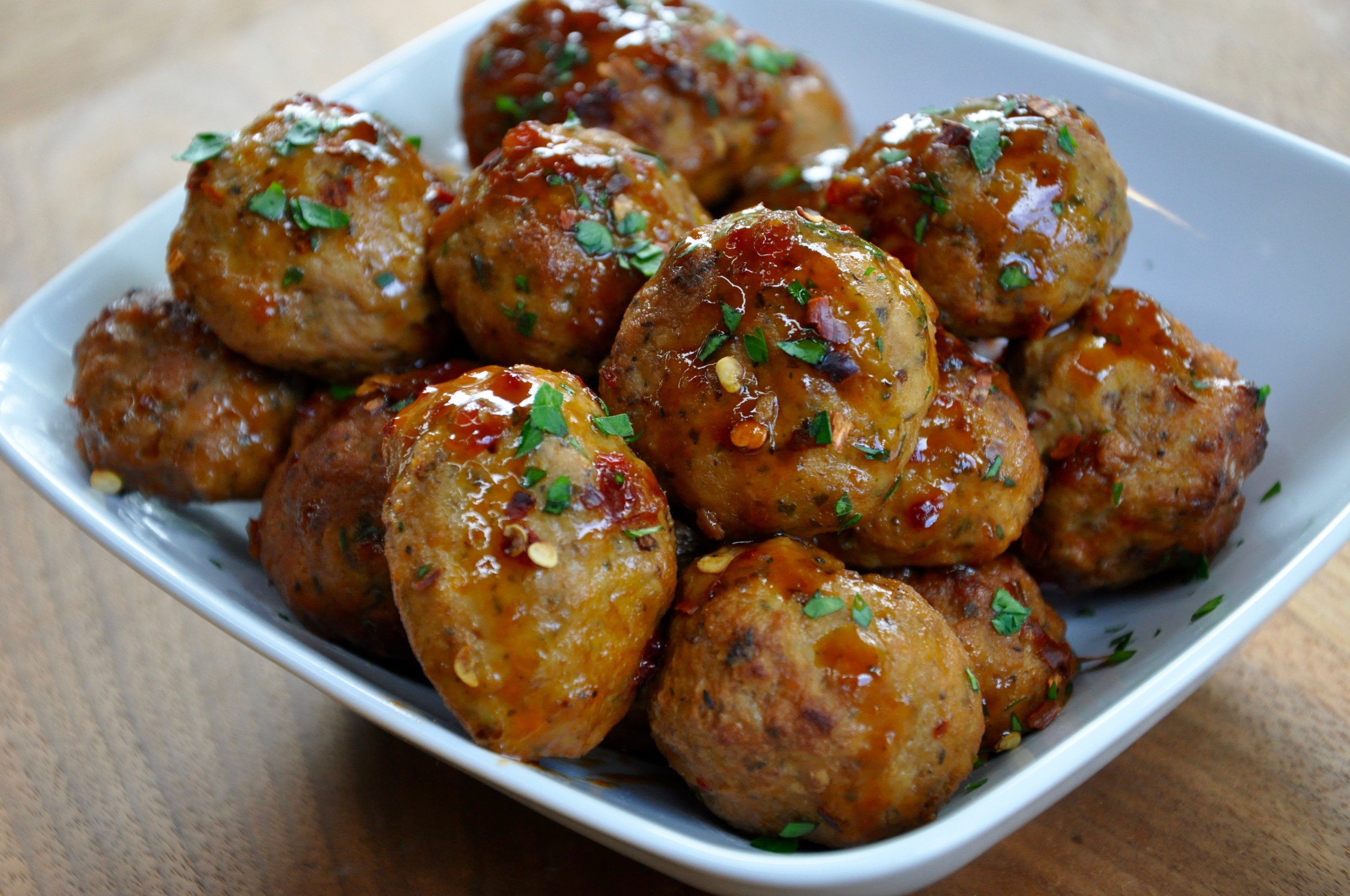 Slow Cooker Firecracker Chicken Meatballs Real Healthy Recipes