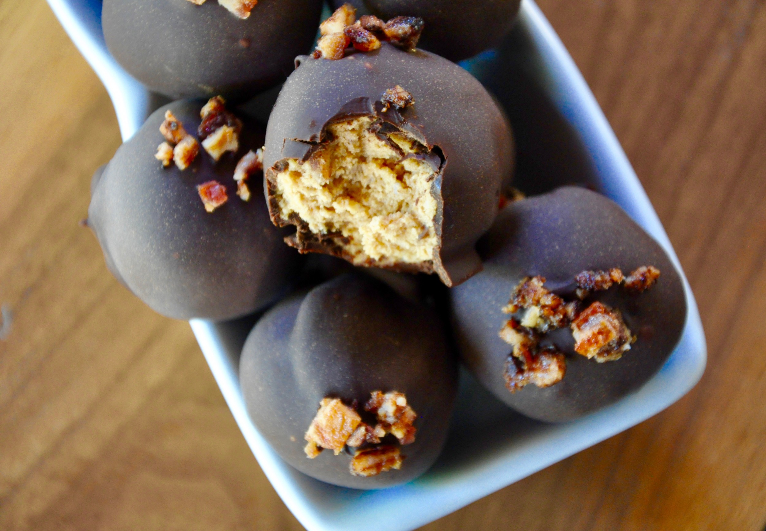 Maple Bacon Peanut Butter Truffles Real Healthy Recipes