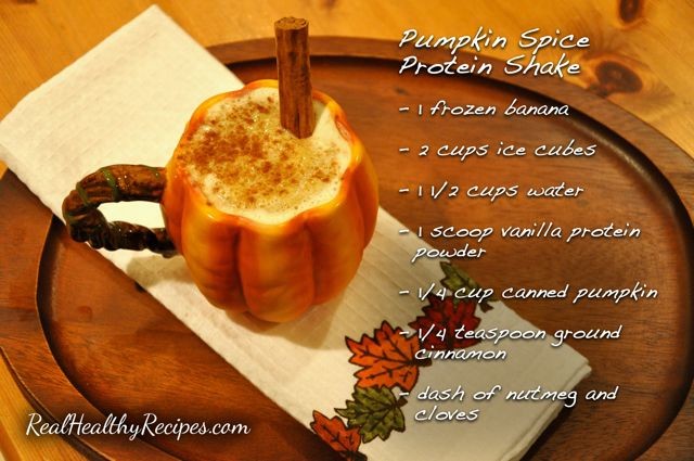 Pumpkin Spice Protein Shake - Real Healthy Recipes