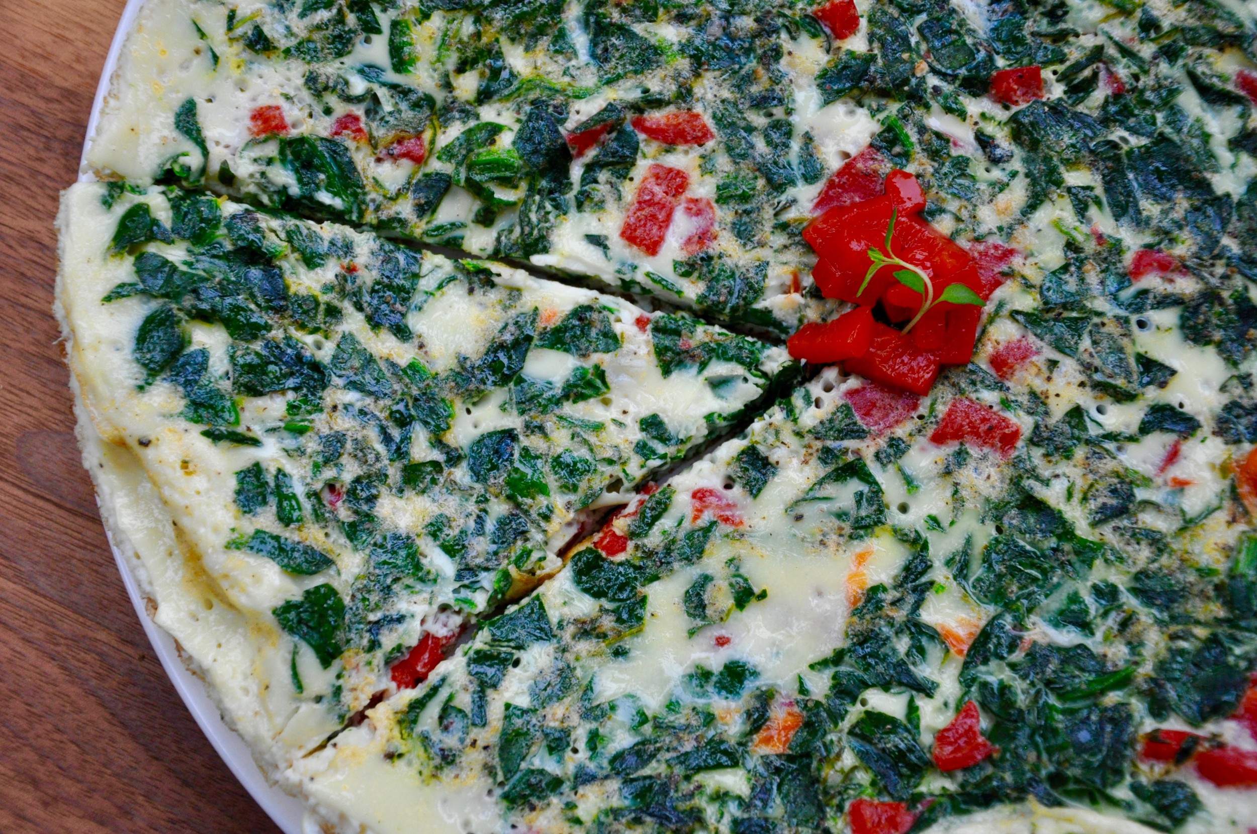 Spinach And Red Pepper Frittata Real Healthy Recipes 2032