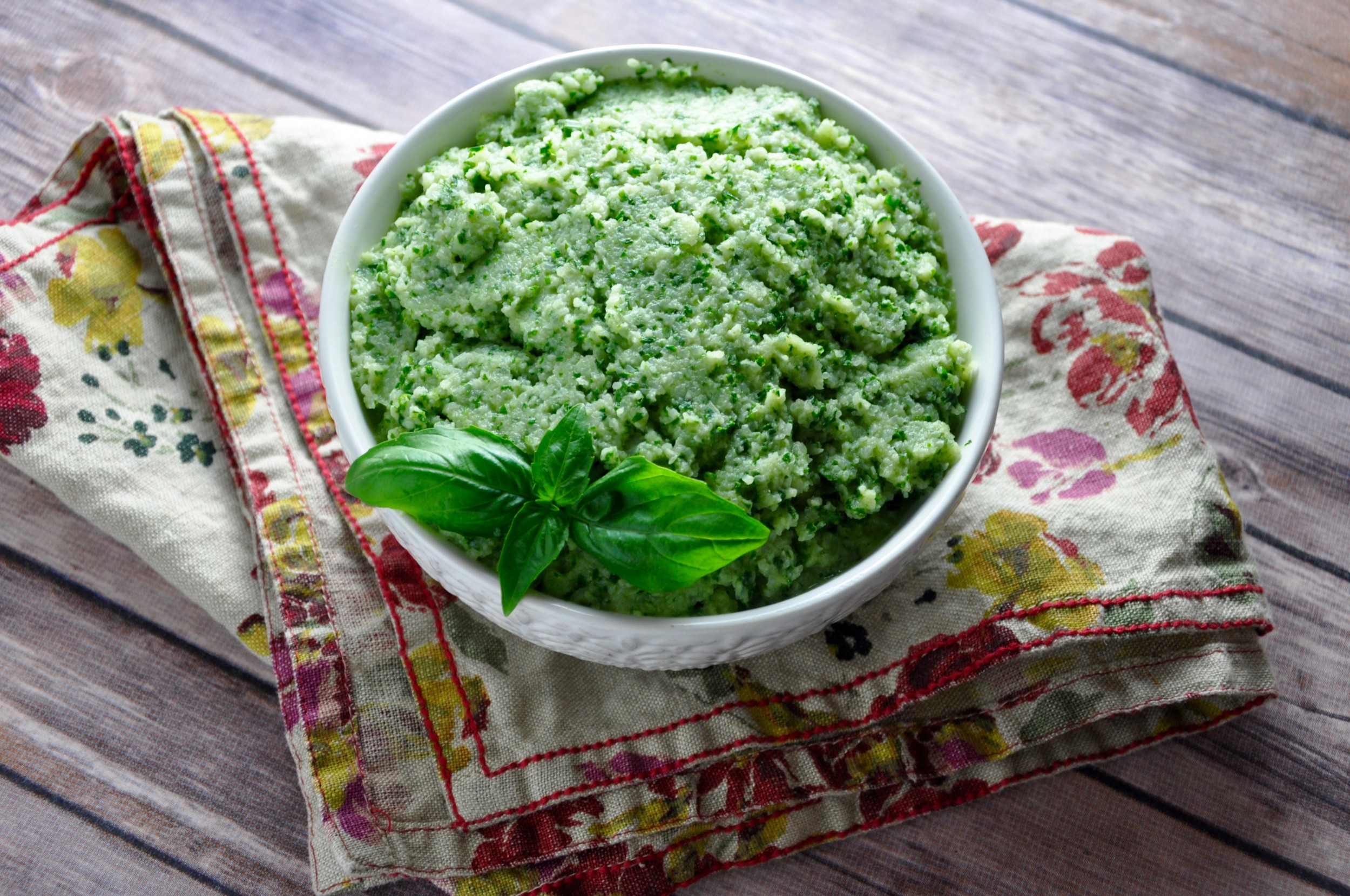 Garlic Mashed Cauliflower with Kale Real Healthy Recipes