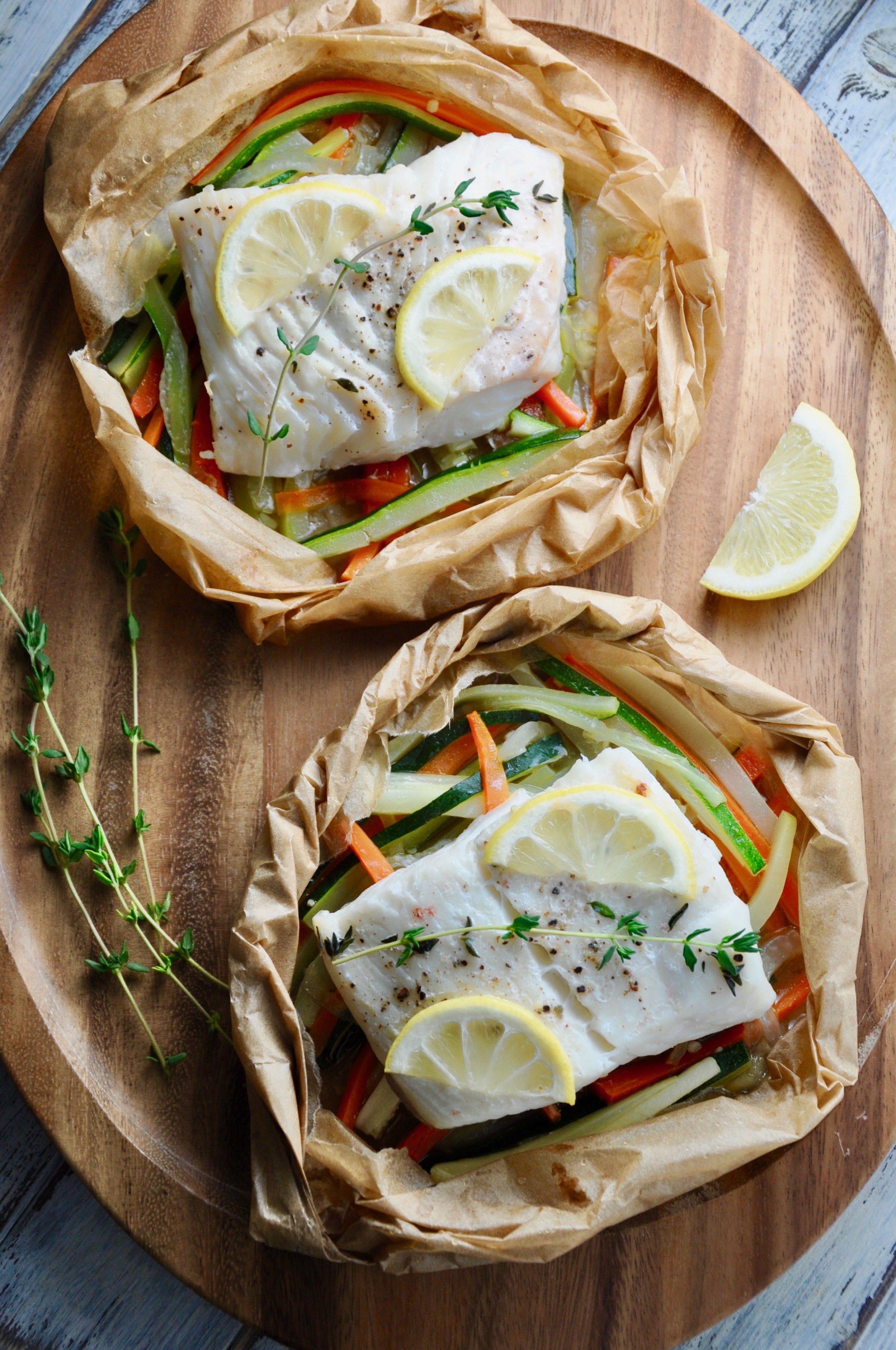 White Fish en Papillote Real Healthy Recipes