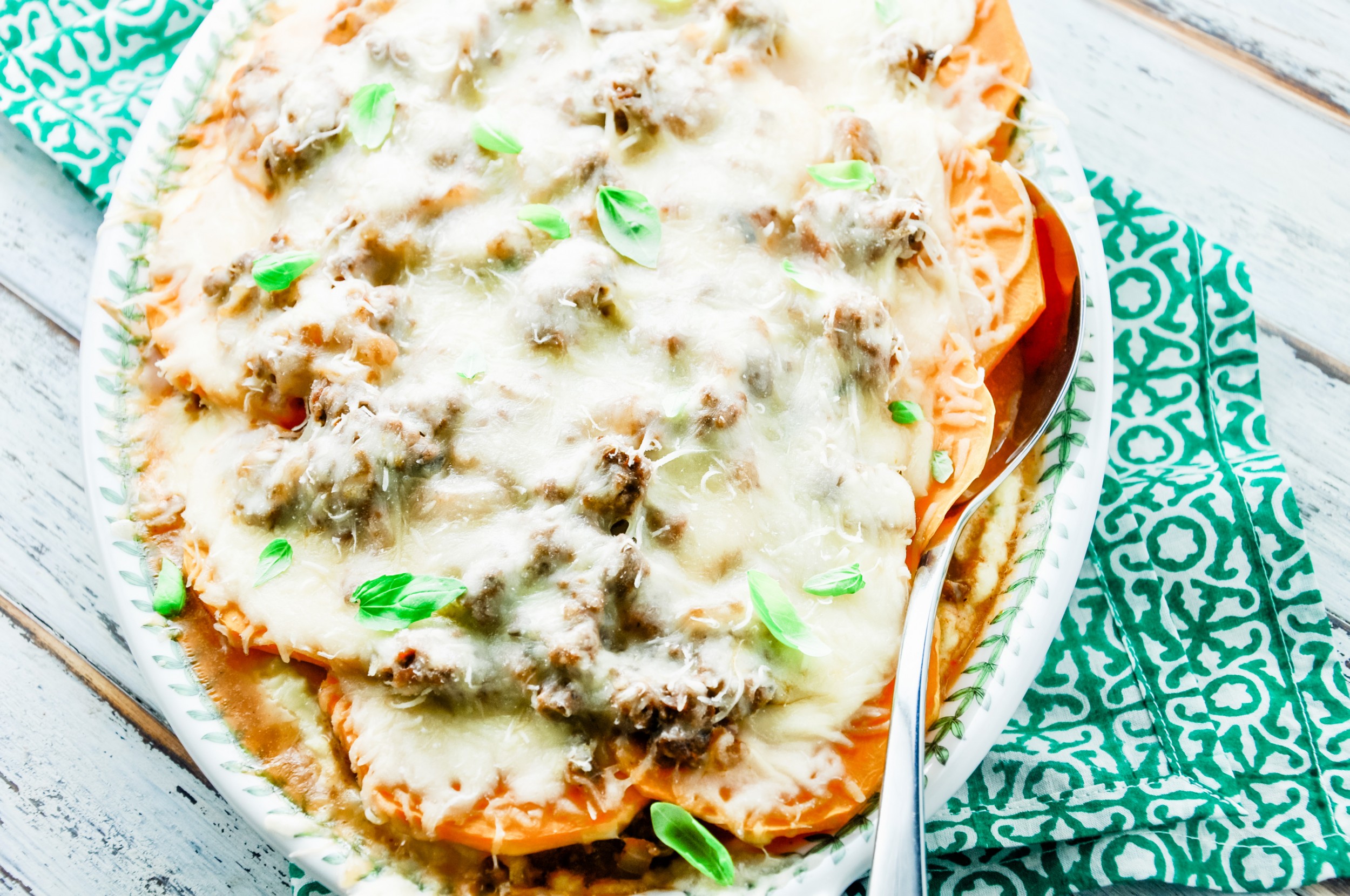 Ground Beef Lasagna with Sweet Potato - Real Healthy Recipes