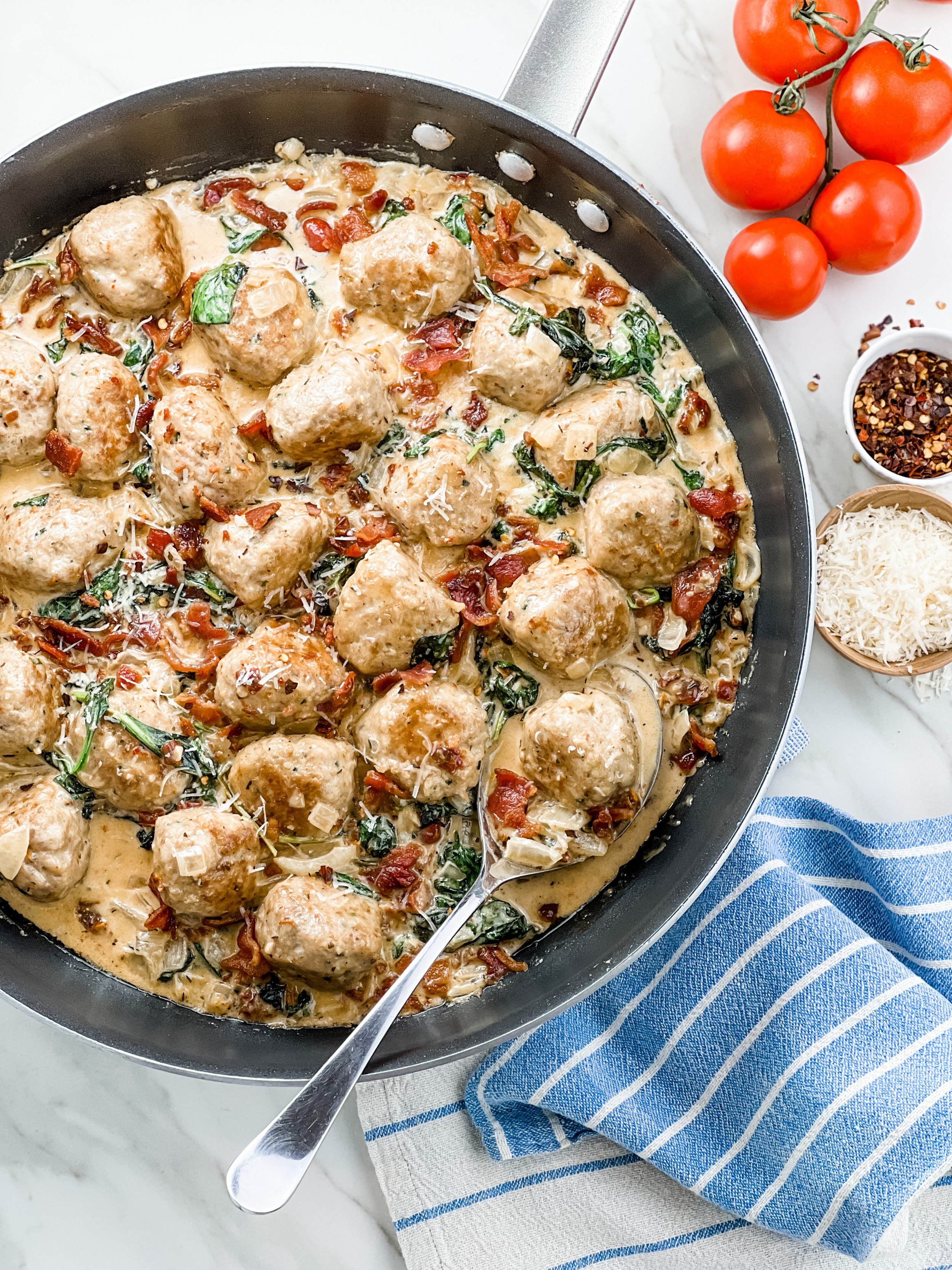 Creamy Sun Dried Tomato Turkey Meatballs - Real Healthy Recipes